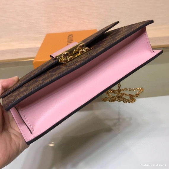 FS CHEAP LOUIS CROISETTE CHAIN WALLET VUITTON 0714